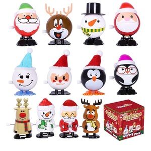 Festive Wind-Up Holiday Character Toys